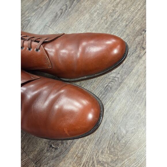 ITALIAN PREMIER Mens 13B Nordstrom Cognac Lace Up Oxford Shoes Made in Italy - Picture 7 of 9